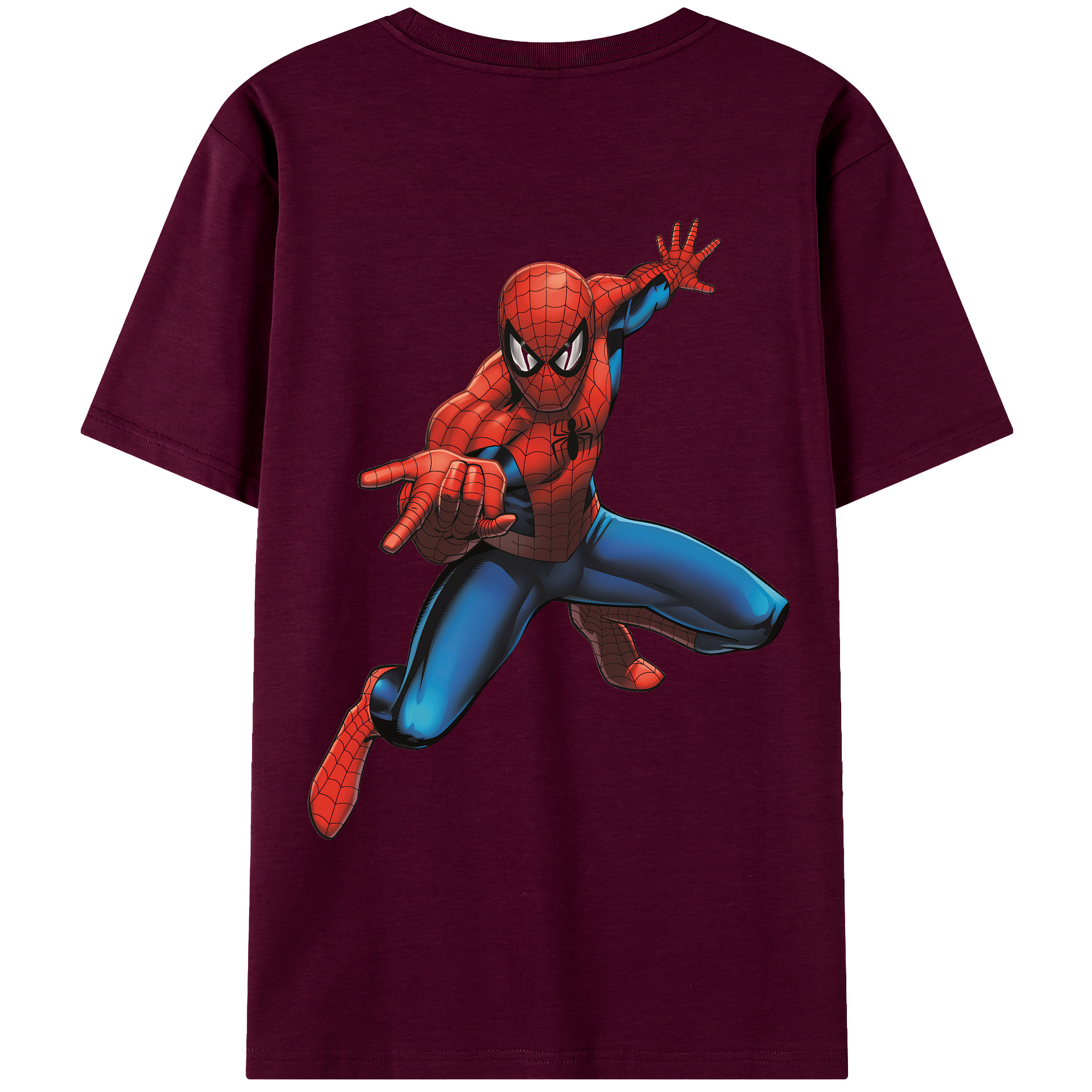 （画像用） Spider Man スパイダーマン レディース半袖Tシャツ(バックプリント)